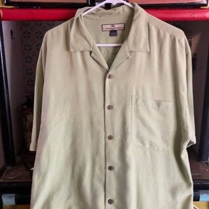 tommy bahamas silk shirt size Large